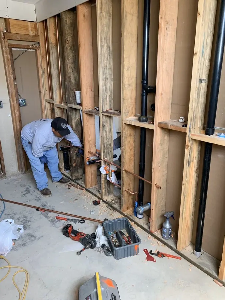 Commercial rough-in plumbing for Gas Line Repair in Plainview